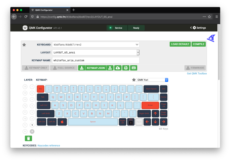 The online QMK configurator tool makes key mappings for custom layouts or personal preferences easy